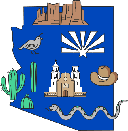 illustration of the state of arizona