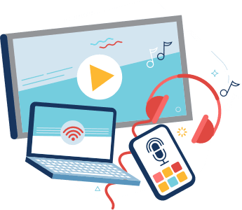 Illustration of streaming devices