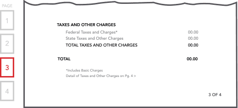 Bill Section - Tax and Other Charges