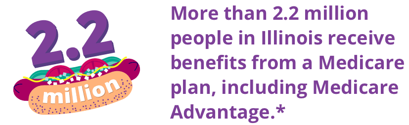 More than 2.2 million people in Illinois receive benefits from a Medicare plan, including Medicare Advantage.