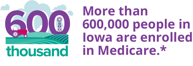 More than 600,000 people in Iowa are enrolled in a Medicare plan.