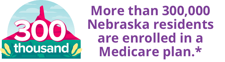 More than 300,000 Nebraska residents are enrolled in a Medicare plan.*