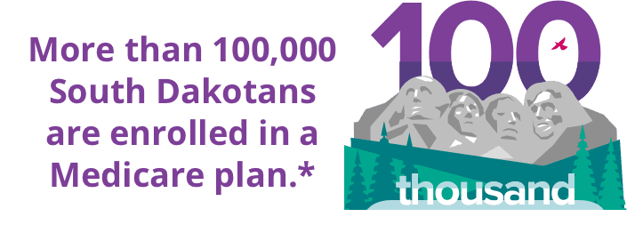 More than 100,000 South Dakotans are enrolled in a Medicare plan.*