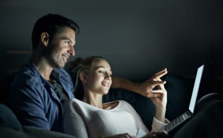 People on couch