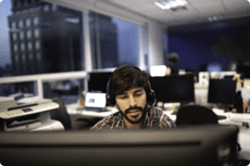 image of a customer support agent