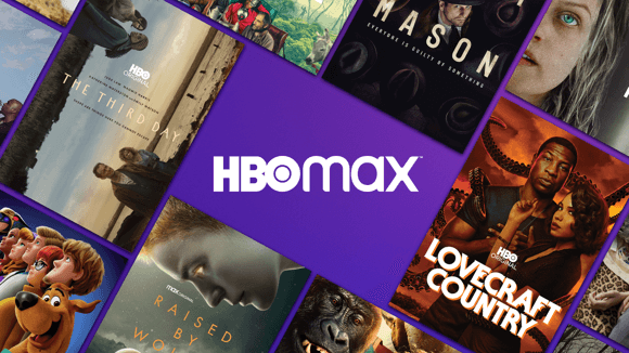 TV displaying HBO Max shows