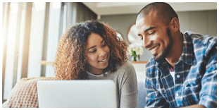 A Couple on the Computer