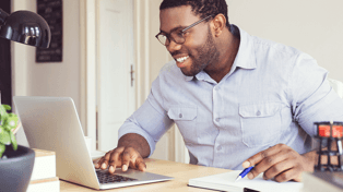 Person working from home