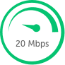 100 mbps speed meter