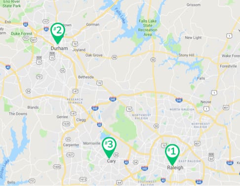 North Carolina cities
