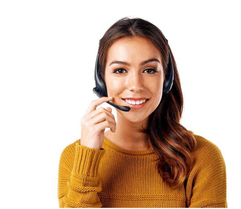 Tech Support Worker with Headset