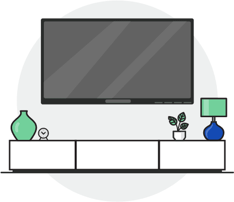 illustration of a television