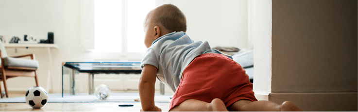 baby crawling