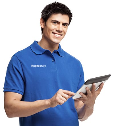 man with device