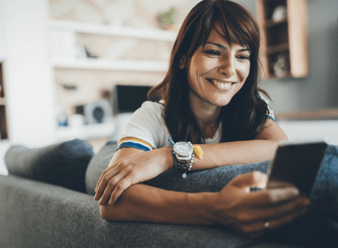 woman using reliable nationwide service