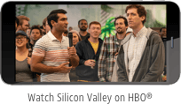 Tv show Silicon valley playing on phone