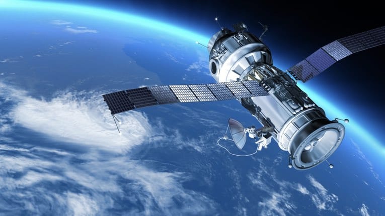 Satellite in space