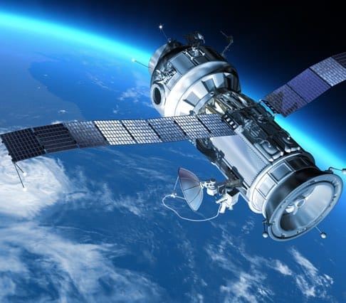 Satellite in space