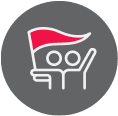 flag wave icon