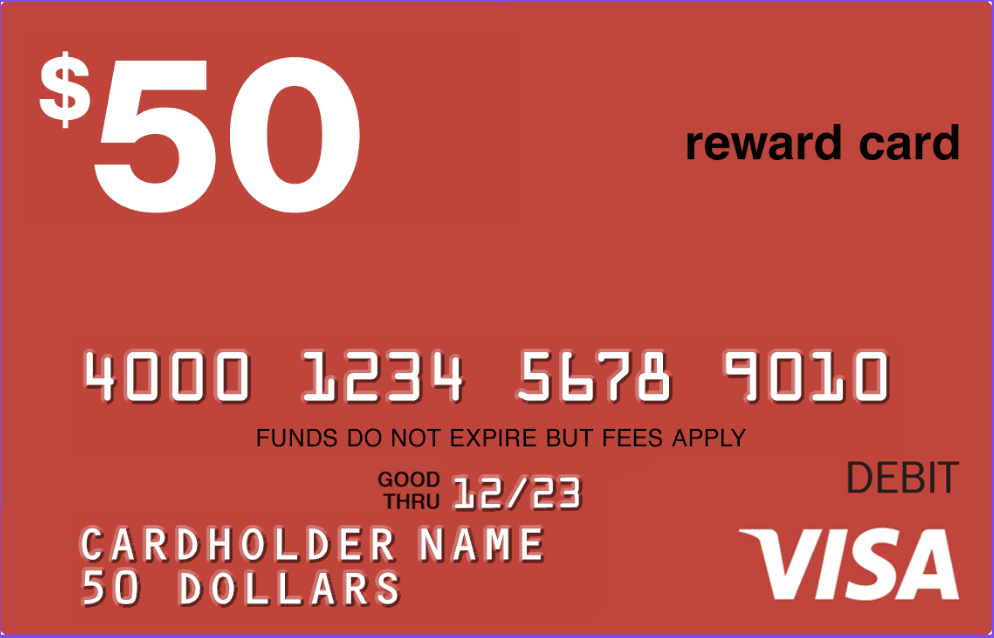 Visa $50 gift card